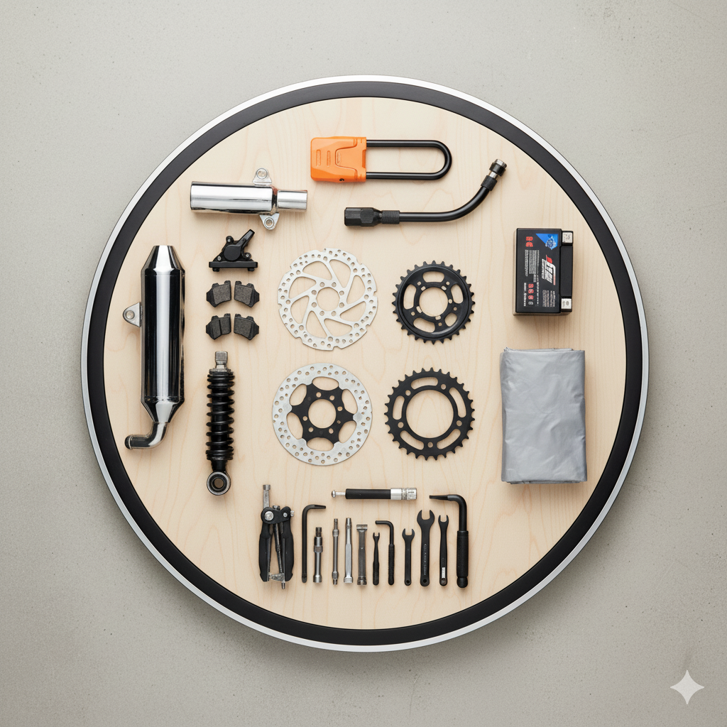 Motorrad Zubehör und Ersatzteile