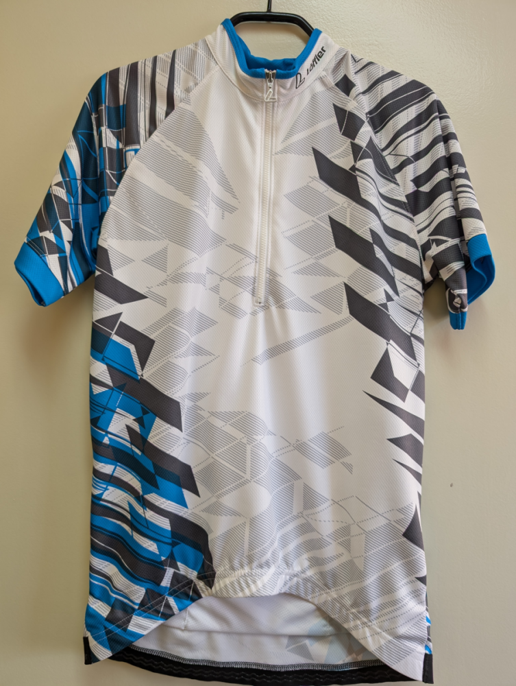 Löffler HR.Bike-Trikot Cross weiss-royal