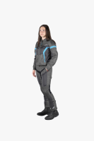IXS Sport Damen Jacke Trigonis-Air dunkelgrau-grau-türkis DM