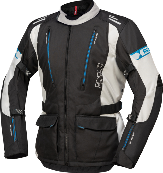 IXS Tour Jacke Lorin-ST schwarz-hellgrau-blau M