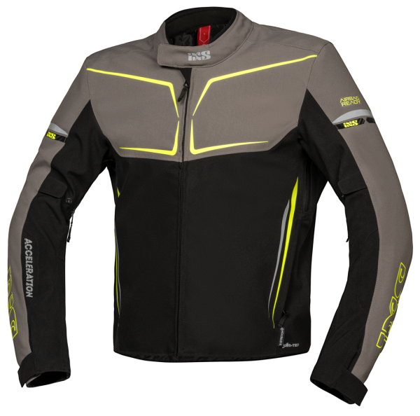 IXS Sport Jacke TS-Pro ST+ schwarz-grau-fluo gelb XL