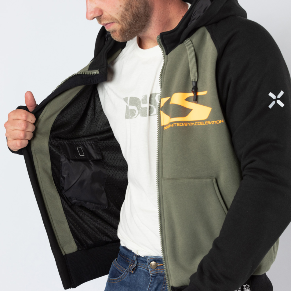 IXS Rapid 1.0 Hoodie oliv-orange