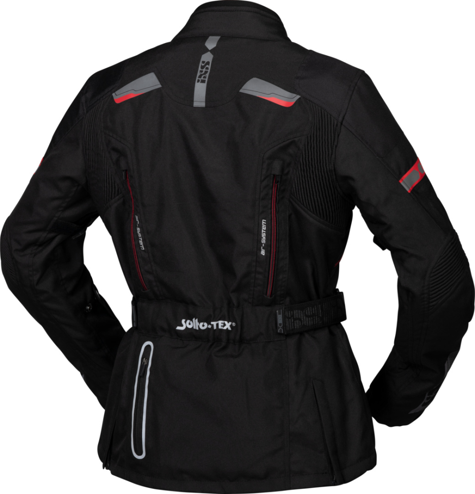 IXS Tour Damen Jacke Liz-ST schwarz-rot