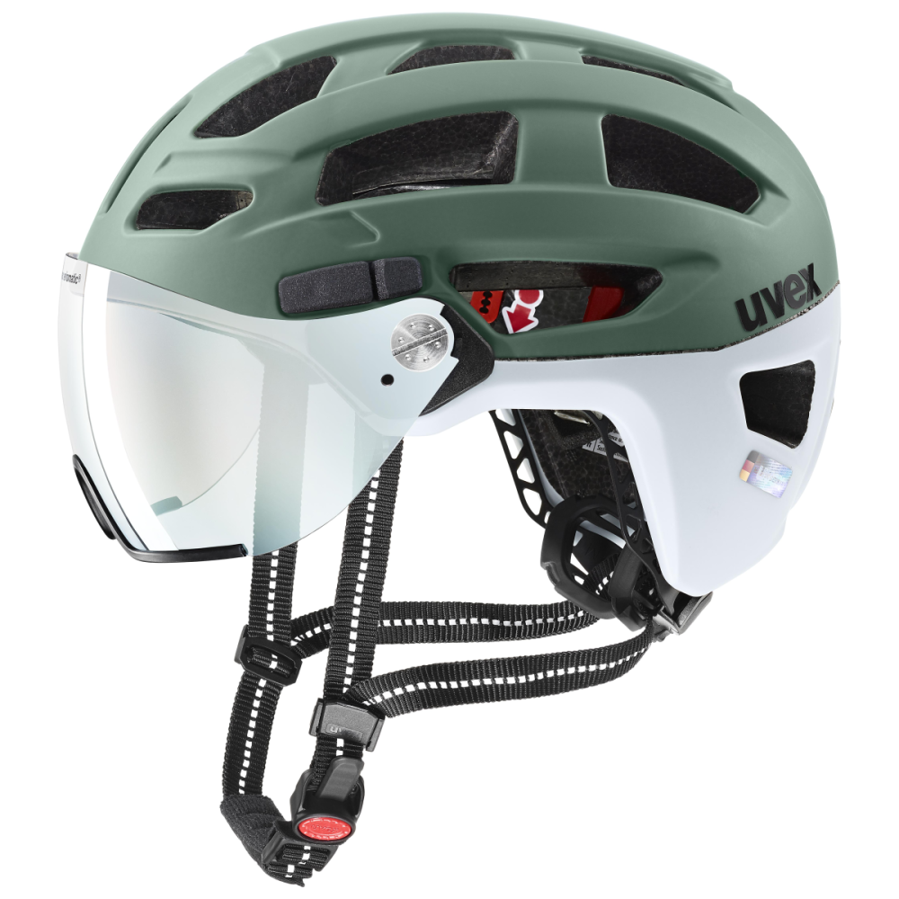 Uvex finale visor V moss green-cloud matt 56-61