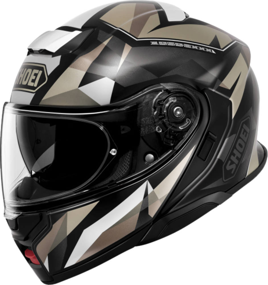 Shoei Klapphelm Neotec 3 Fragments TC-10, schwarz-beige-weiss L