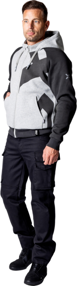 IXS Rapid 1.0 Hoodie cool grau-dunkelgrau