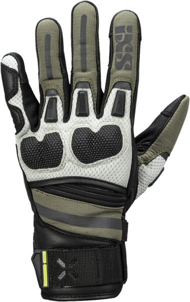 IXS Tour Handschuh Montevideo-Air 2.0 schwarz-oliv-hellgrau