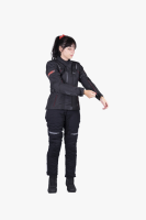 IXS Tour Damen Jacke Liz-ST schwarz-rot D2XL